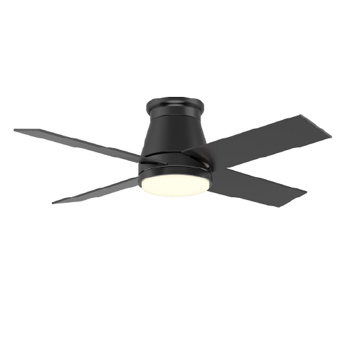 VENTILADOR DE TECHO 4 ASPAS 3000K-4000K-6000K 24W NEGRO 411B